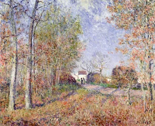 Un coin de bois à Sablons, 1883